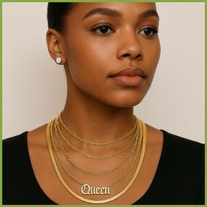 Steve Madden Layered Snake , Queen Necklace